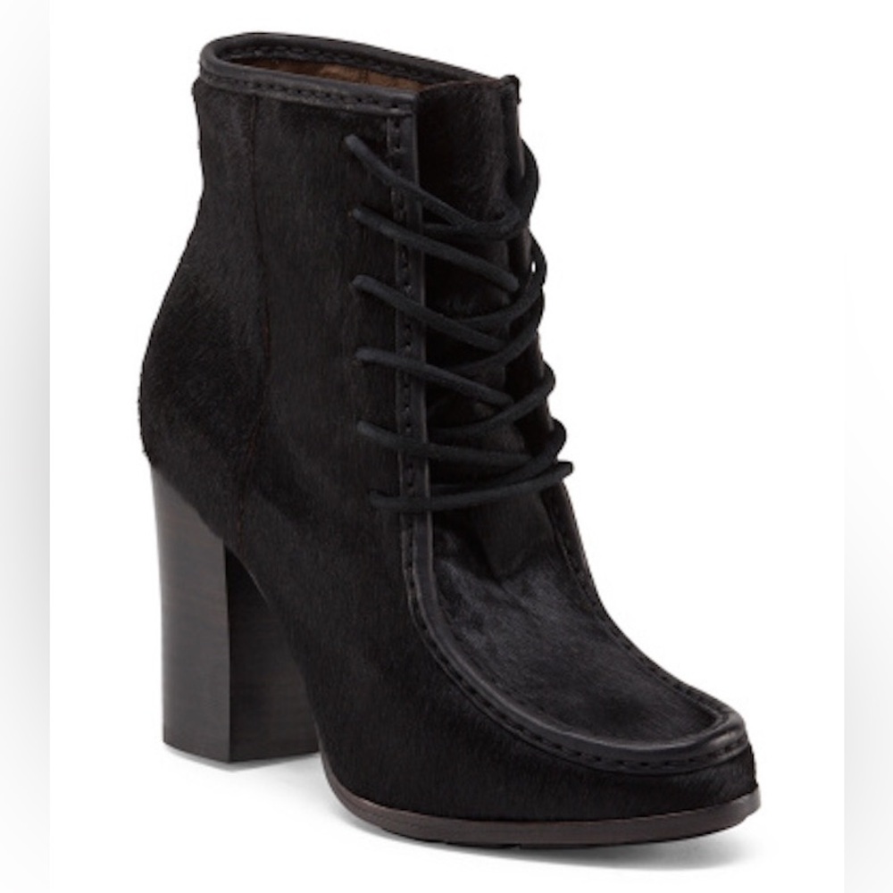 Frye Parker Moc Ankle Haircalf Leather Boots Booties
